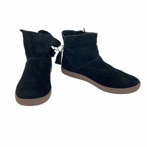UGG Koolaburra Black Suede Skyllar Moccasin Boots